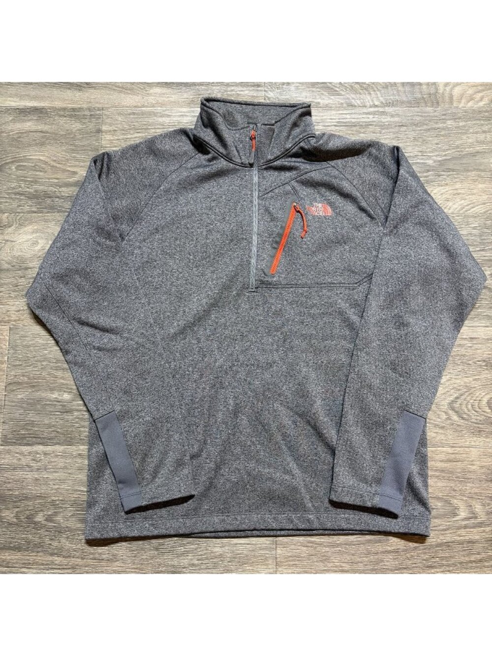 North Face Canyonlands 1/4 Zip Pullover Sweatshirt Large Gray Gorpcore Hiking